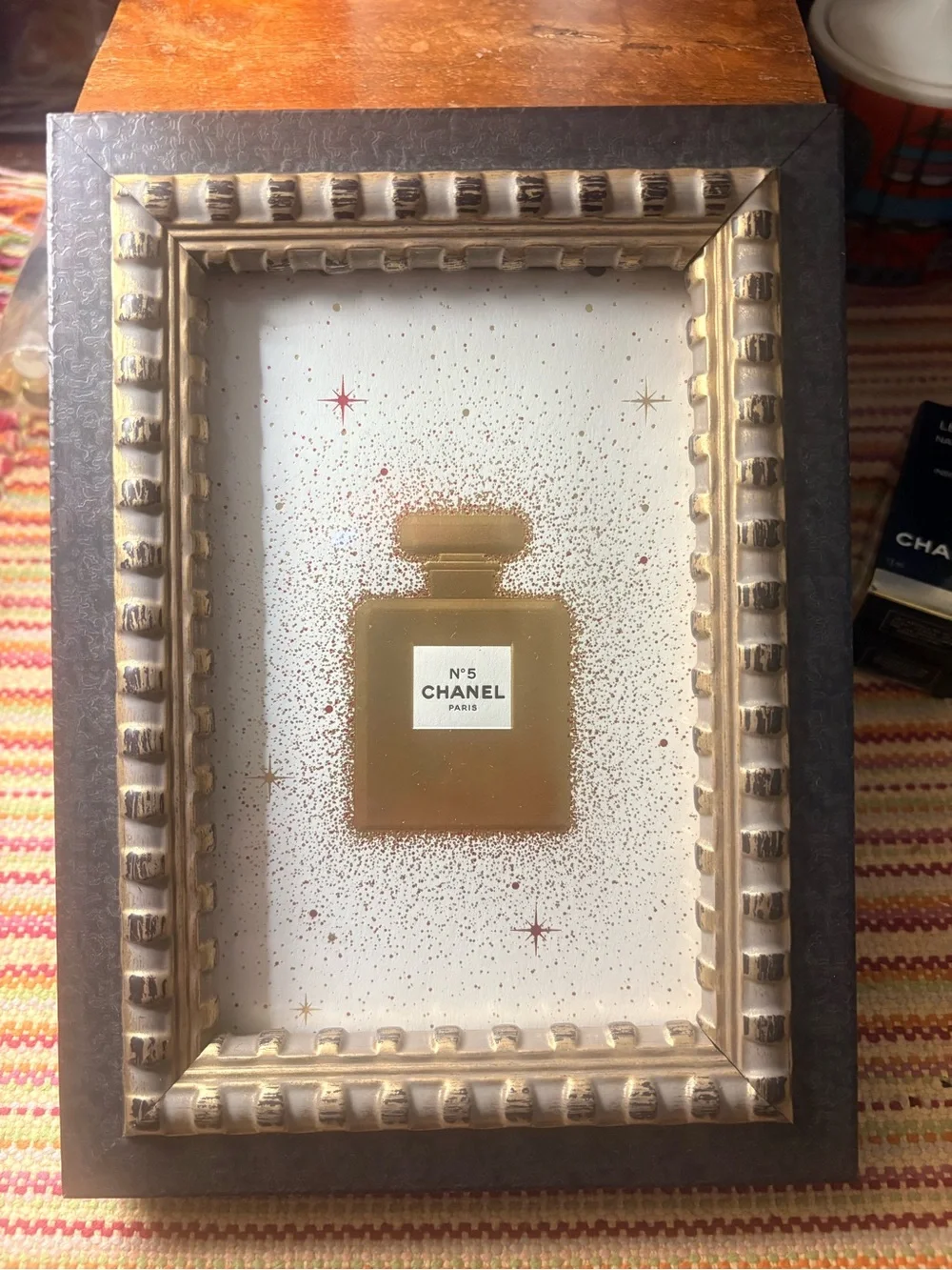Chanel No.5 Framed Shopping Bag NWOT